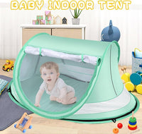 Baby sun shade beach tent with breathable mesh windows