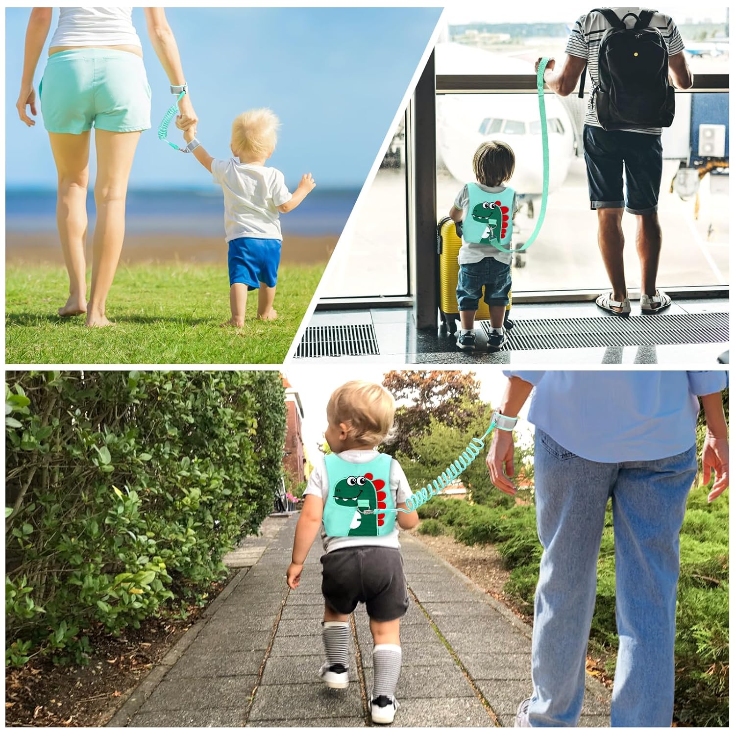Baby walking harness with parent support handle design
