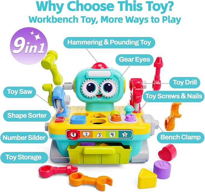 Baby tool set designed for hands-on exploration and imaginative play.
