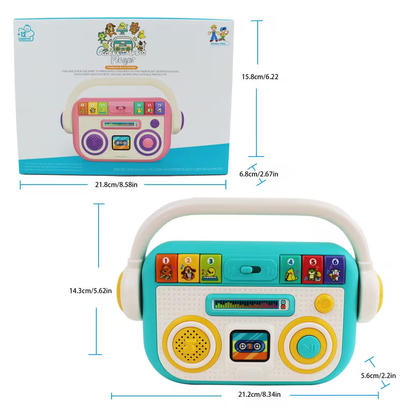 Baby toy for 12 to 18 months with animal sounds