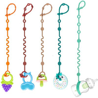 baby toy straps 5 pack adjustable holder for stroller accessories