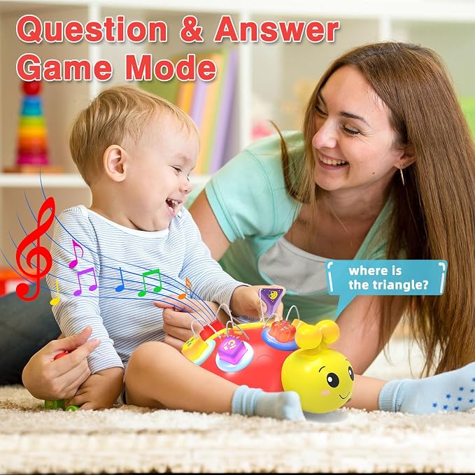 Baby tummy time activity toy for supervised play