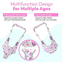 Baby walker helper belt with adjustable support straps