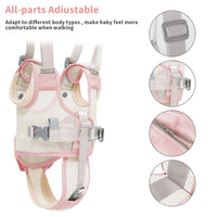 Adjustable baby walking support belt with parent handle