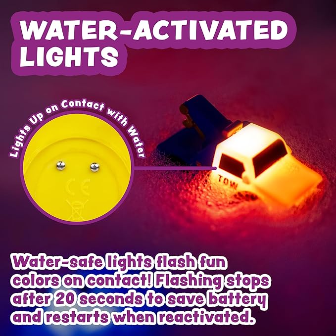 baby water activated bath toys flashing colorful sensory bath toys