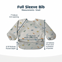 Baby Wearing Long Sleeve Waterproof Bib, Protecting Clothes from Food and Messes