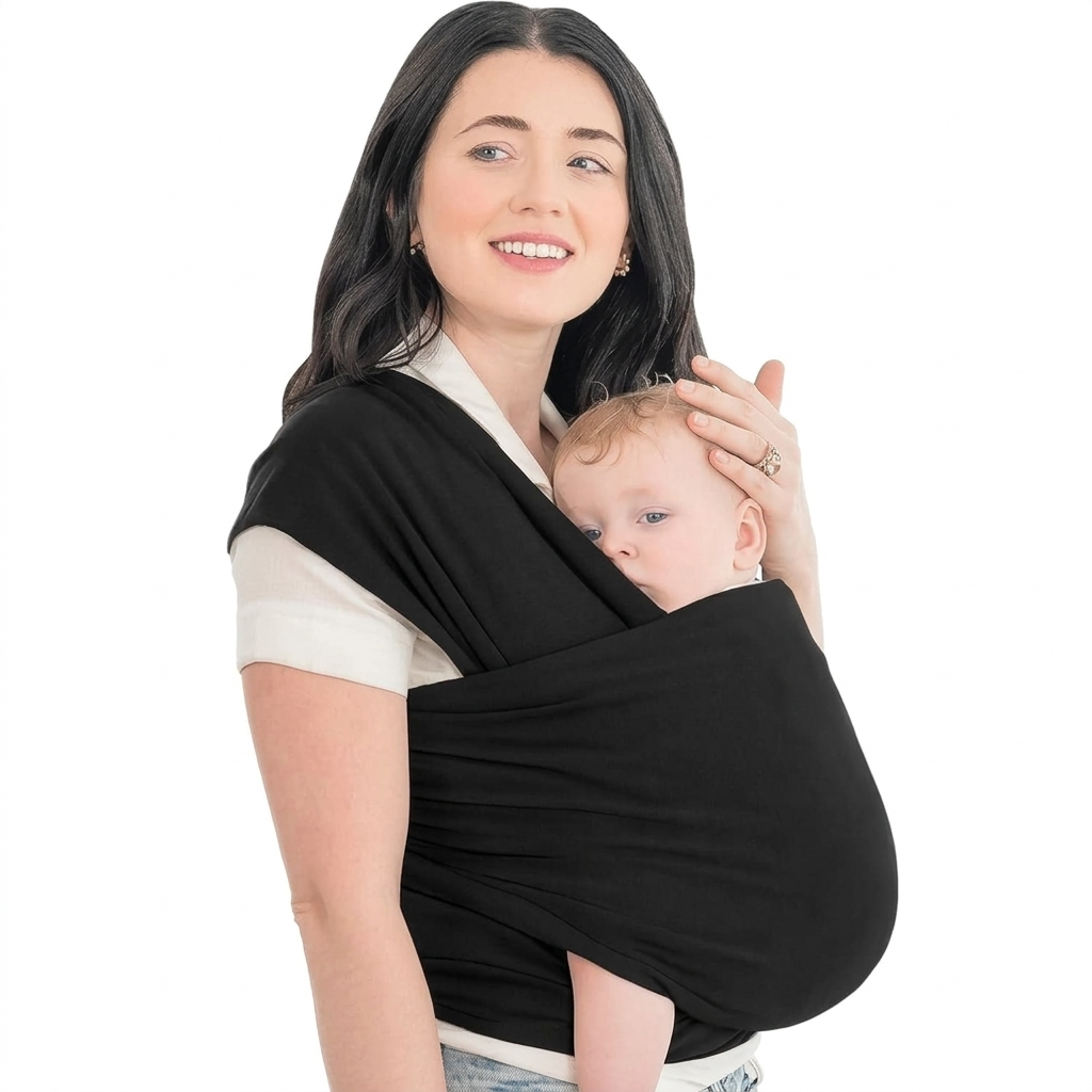 baby wrap carrier lightweight breathable fabric for newborns and toddlers