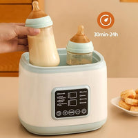 Baby bottle warmer and sterilizer with dual bottle capacity