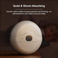 Baby electric manicure device with simple controls for routine nail grooming