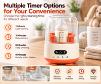 Baby feeding accessory sterilizer with removable inner storage basket