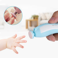Baby fingernail care device designed for controlled electric nail filing