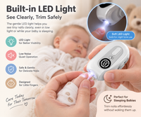 Baby nail care tool designed for filing and polishing small fingernails