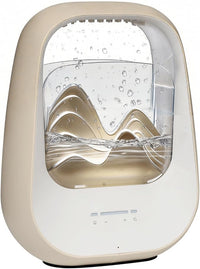 Baby sleep sound machine with transparent water chamber and soft nursery light