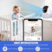 Baby video monitor designed for daytime and low-light nursery monitoring