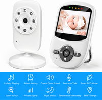 Baby video monitor with two-way talk for communicating through the nursery camera