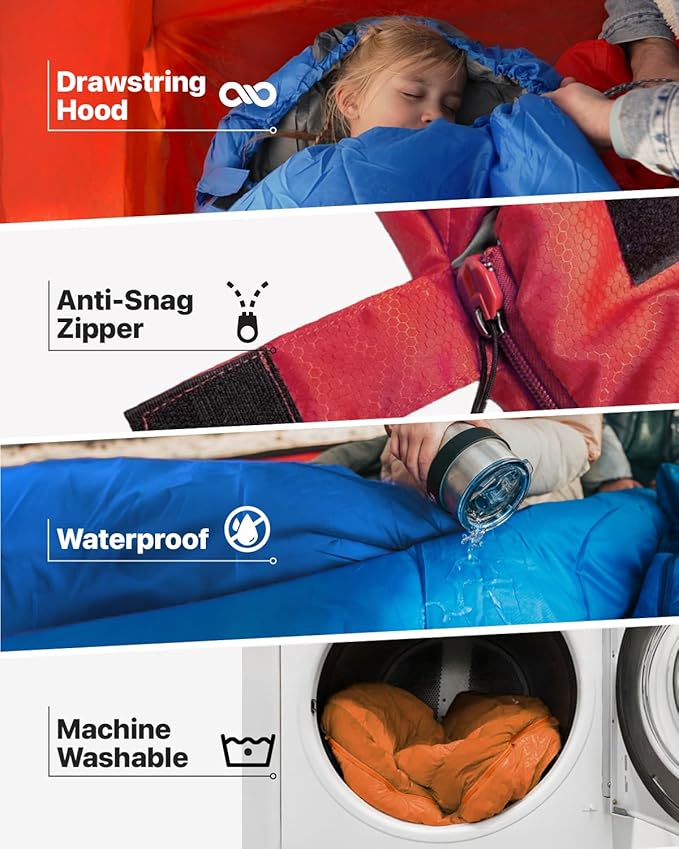 Backpacking Sleeping Bag Lightweight and Portable Design