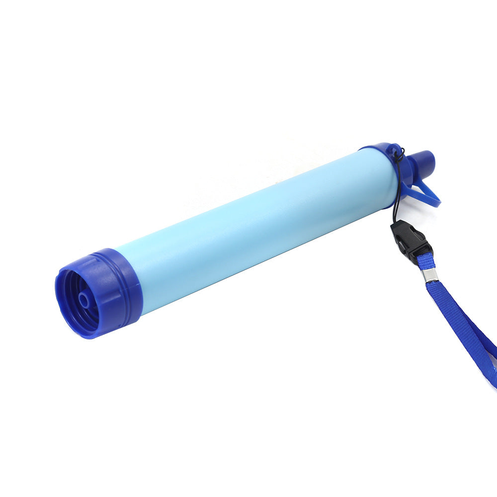 Compact backpacking water filtration system for safe drinking water