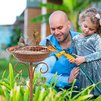 backyard bird bath for drinking and bathing small birds
