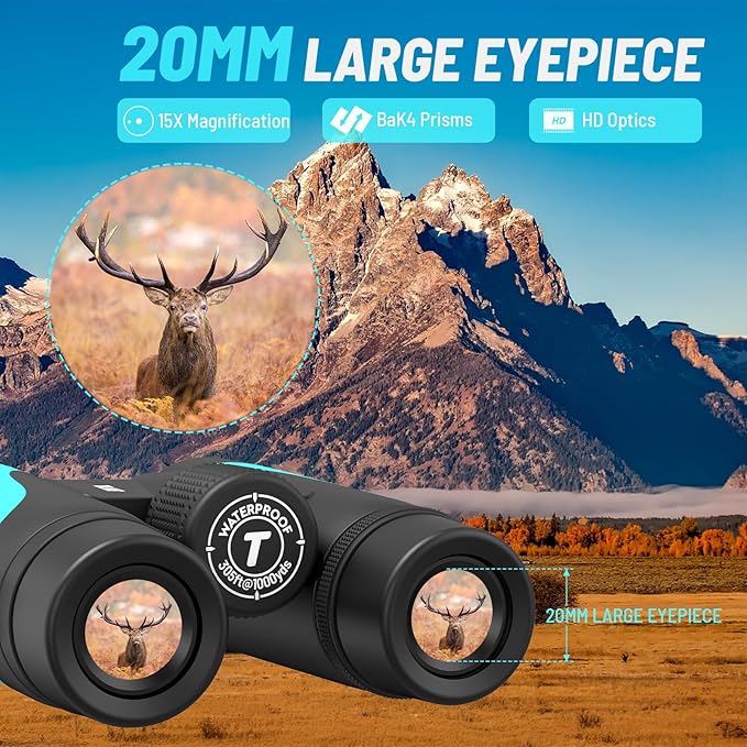 BAK4 prism binoculars for clear and bright images