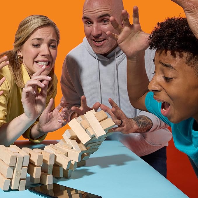 Balance stacking game play for kids and adults