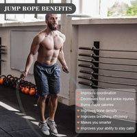 Jump rope with ball-bearing rotation design for regular skipping use