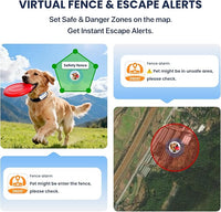 GPS dog tracker monitoring barking and behavioral activity