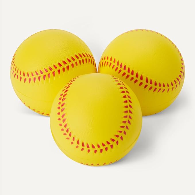 Baseball training balls with mesh storage bag