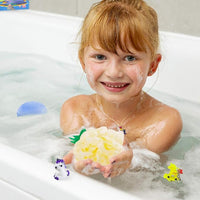 Mesh bath shower sponge set for travel and daily bathing