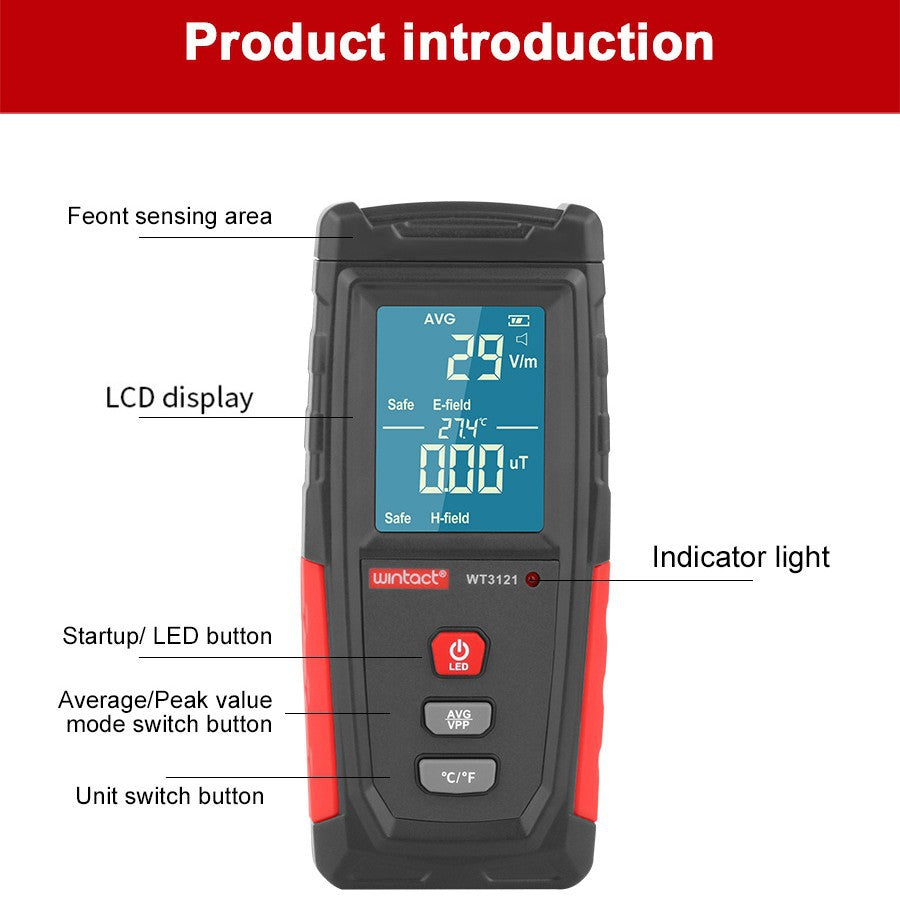 9V Battery for Electromagnetic Wave Measuring Instrument