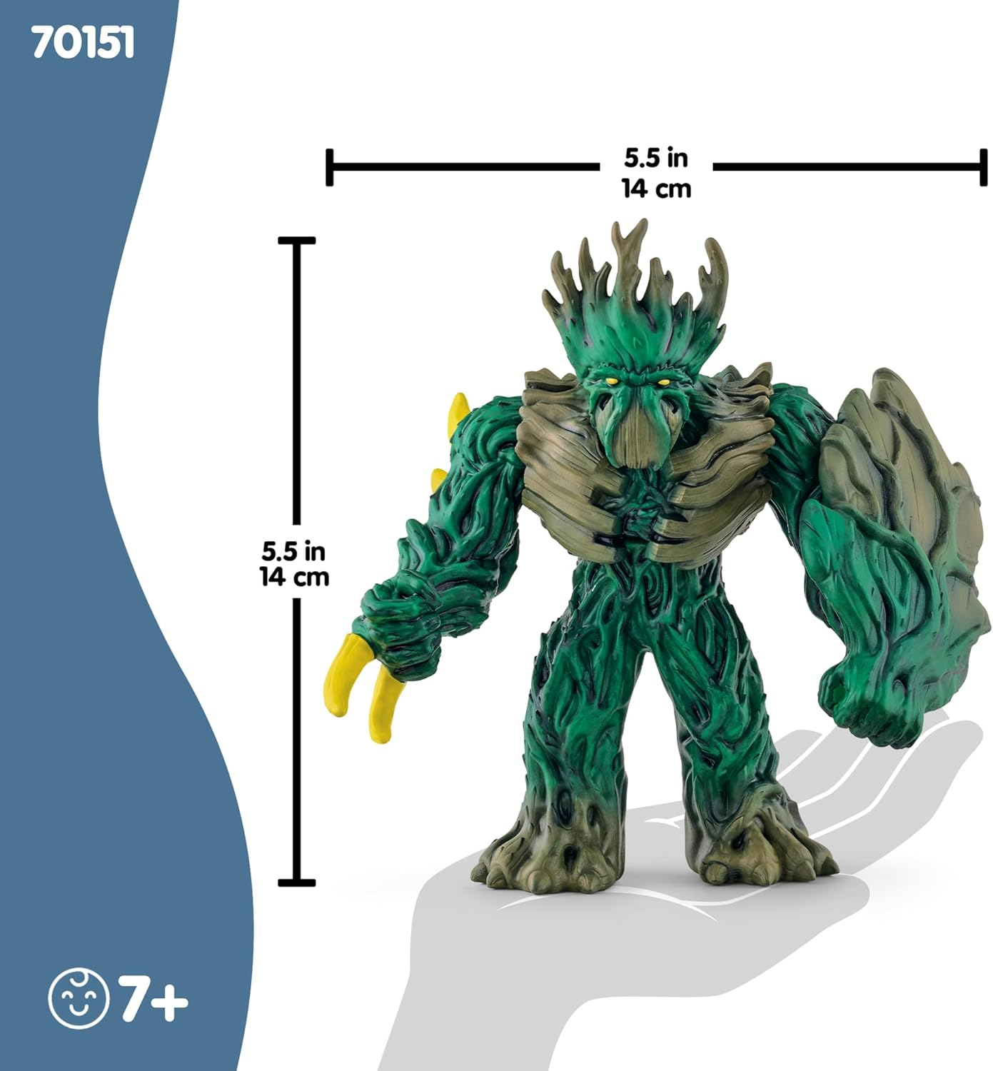 Battle Figurine for Kids – Jungle Emperor 6” Fantasy Toy with Shield and Rotating Head