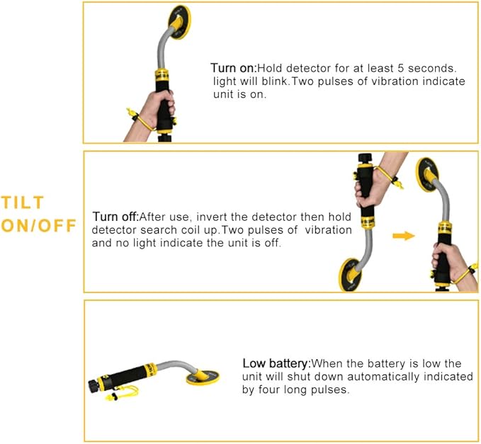 Metal detector used for gold finding on beach and shallow water