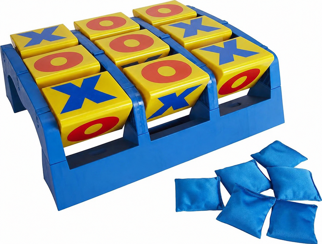 Bean bag toss tic tac toe game for kids family fun