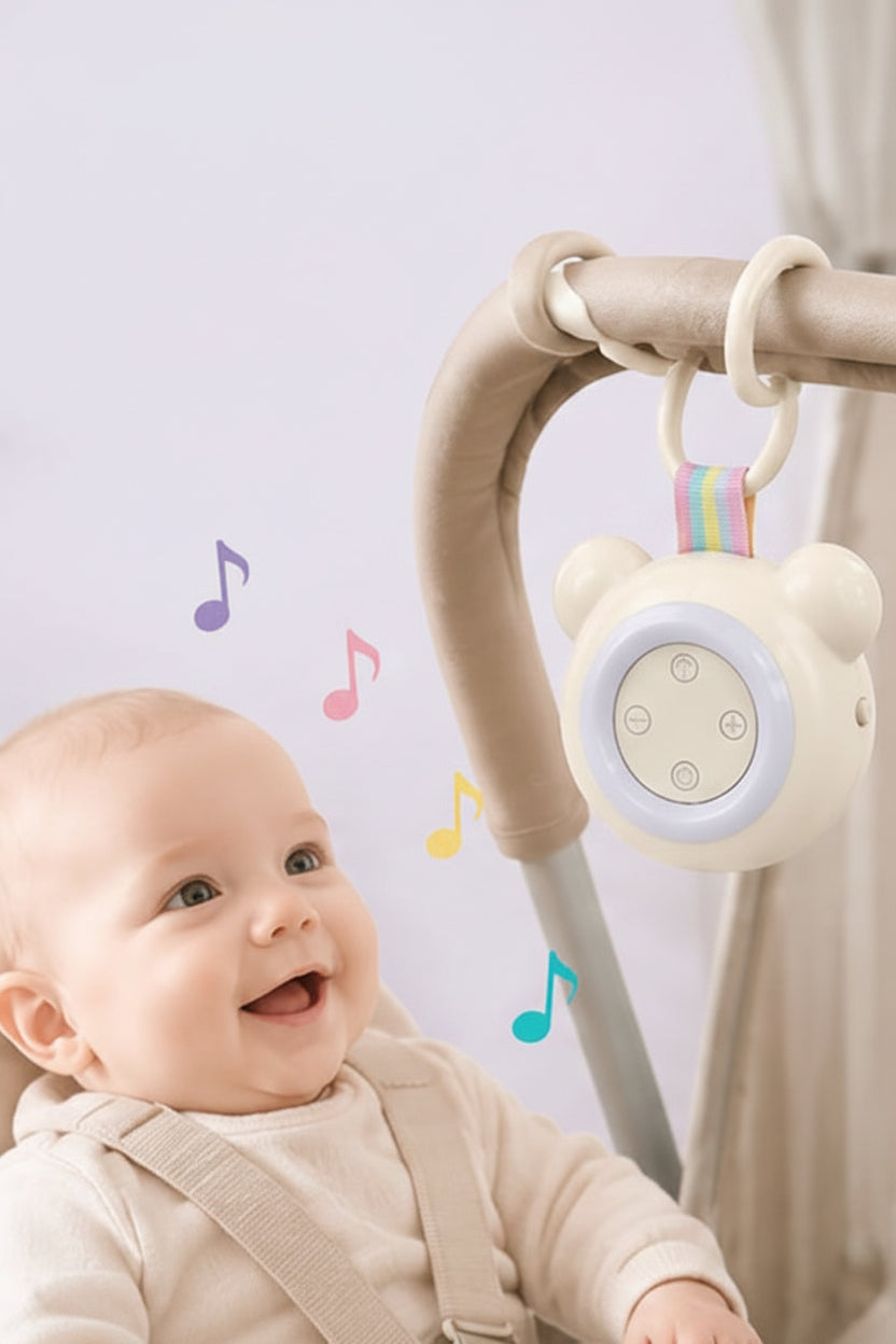 Bear-Shaped Baby Sound Machine Angled View