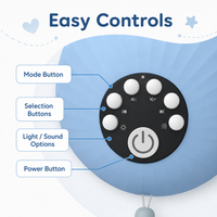 Bear-Shaped White Noise Machine Angled View