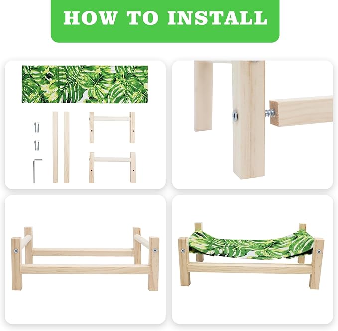 bearded dragon tank accessory hammock for comfortable sleep