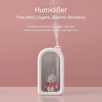 Compact cool mist humidifier for bedroom placement