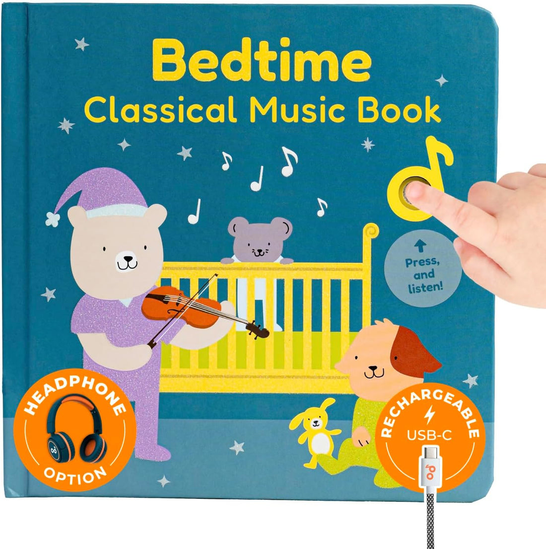  Bedtime music book for babies and toddlers with soothing lullaby sounds