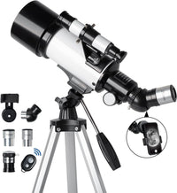 Beginner astronomy telescope with AZ mount for moon viewing