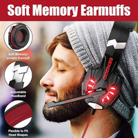 Soft memory foam earmuffs for comfortable gaming