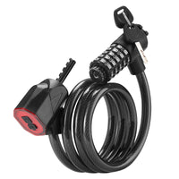 Bicycle combination lock with detachable tail light