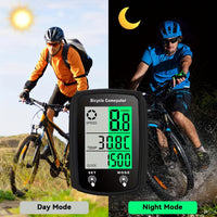 Bicycle Speedometer with Large Digital LCD Screen