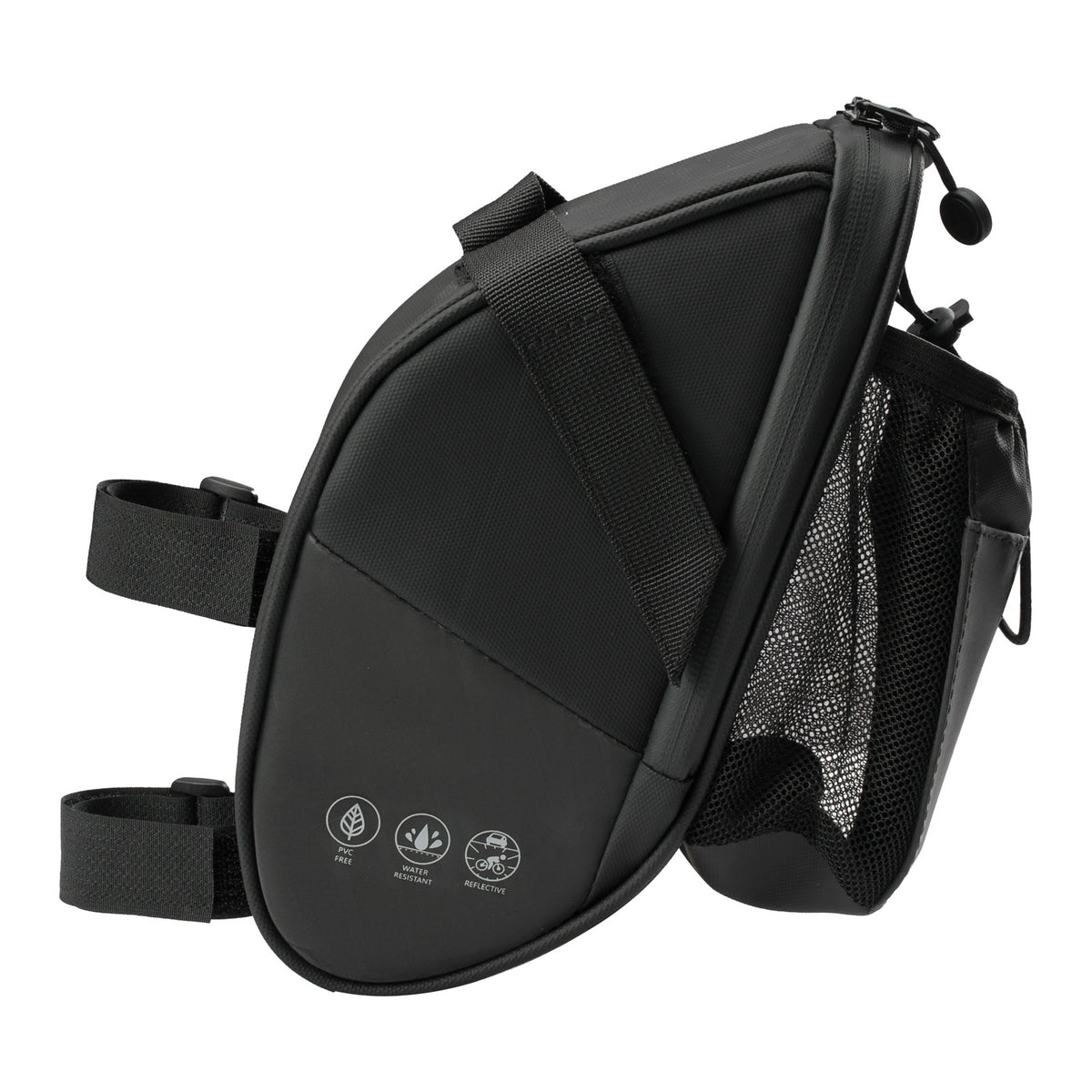 Bicycle tail bag with rear seat storage design