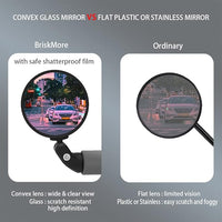Adjustable Bike Bar End Mirror with 360° Rotation for Optimal Viewing Angle