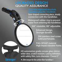 Easy Installation of Bike Bar End Mirror on Handlebar