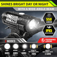 Super Bright Front Headlight for Bike with USB Rechargeability and Multiple Modes