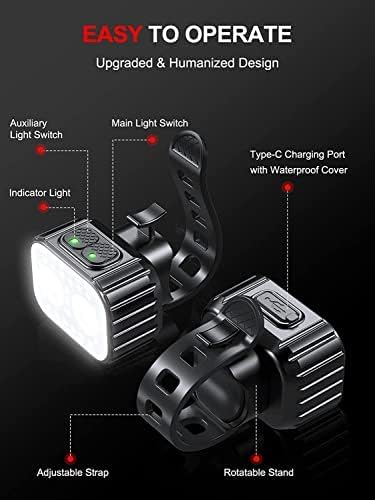Bike tail light with multiple flashing modes for rear visibility