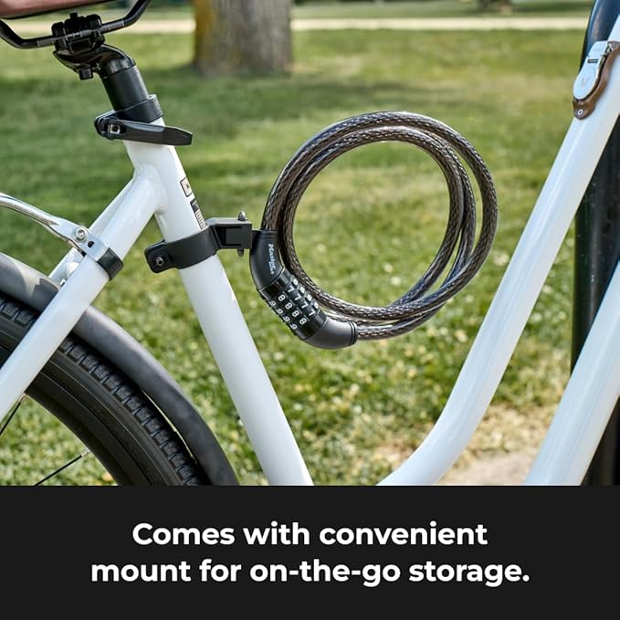 Heavy-duty bike lock ideal for outdoor use, parks, and bike racks