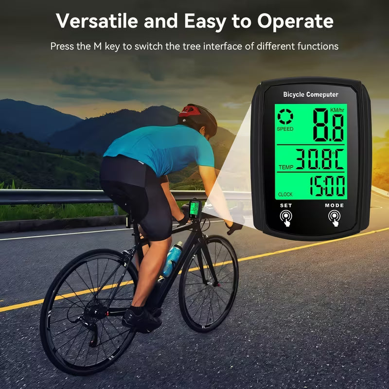 Bike Speed Tracker Showing MPH and KMH Readings