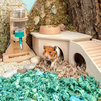 Birch Wood Pet Hideout Safe and Durable for Small Pets
