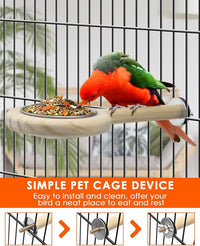 Bird Cage Food Cup Perch for Small Birds Feeding and Resting
Image Name: small-bird-perch-feeder.jpg